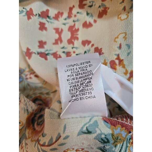 Umgee off the Shoulder 3/4 sleeve tiered vibrant print midi dress size M New - Picture 8 of 16